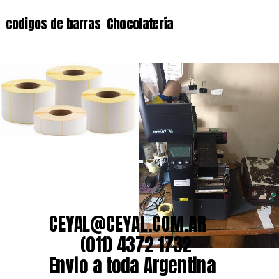 codigos de barras 	Chocolatería