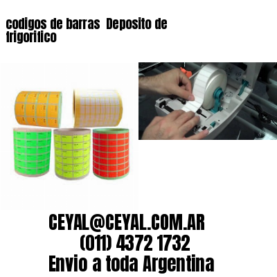 codigos de barras 	Deposito de frigorifico