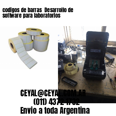 codigos de barras 	Desarrollo de software para laboratorios