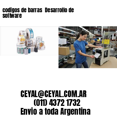 codigos de barras 	Desarrollo de software