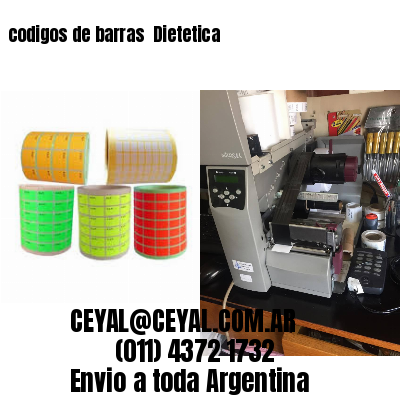 codigos de barras 	Dietetica