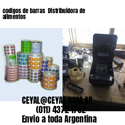 codigos de barras 	Distribuidora de alimentos