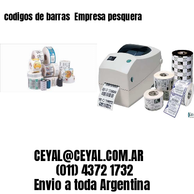 codigos de barras 	Empresa pesquera
