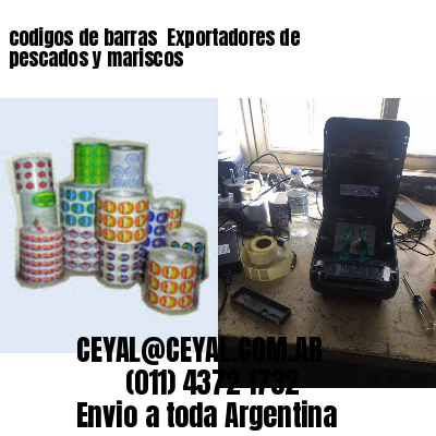 codigos de barras 	Exportadores de pescados y mariscos