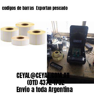 codigos de barras 	Exportan pescado