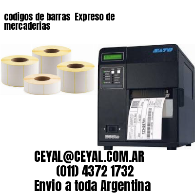 codigos de barras 	Expreso de mercaderias