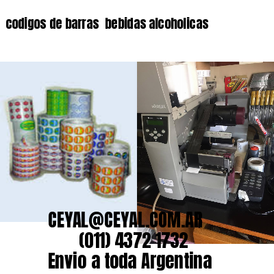 codigos de barras 	bebidas alcoholicas