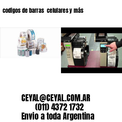codigos de barras 	celulares y más