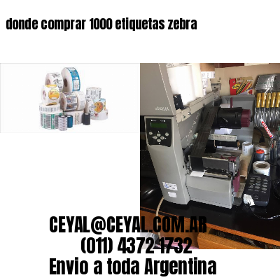 donde comprar 1000 etiquetas zebra