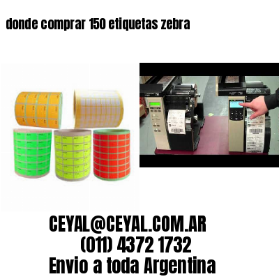 donde comprar 150 etiquetas zebra