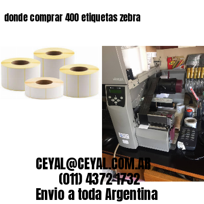 donde comprar 400 etiquetas zebra