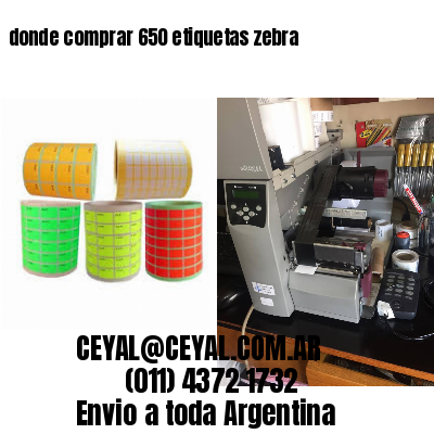 donde comprar 650 etiquetas zebra