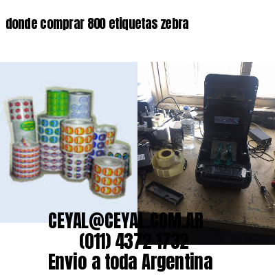 donde comprar 800 etiquetas zebra