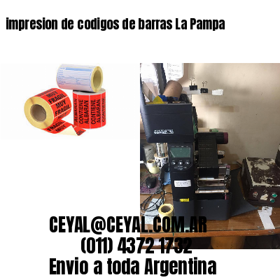 impresion de codigos de barras La Pampa