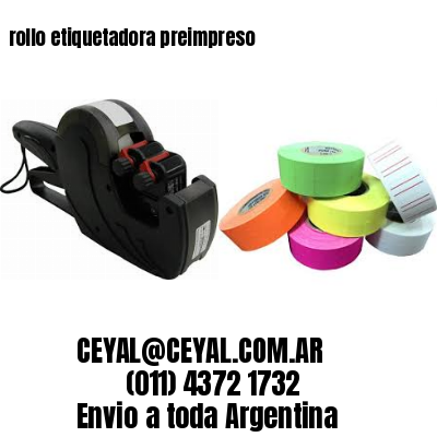 rollo etiquetadora preimpreso