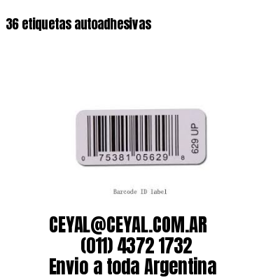 36 etiquetas autoadhesivas