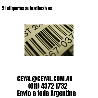 51 etiquetas autoadhesivas
