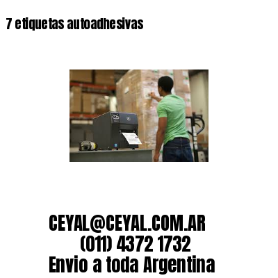 7 etiquetas autoadhesivas