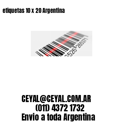 etiquetas 10 x 20 Argentina