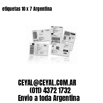 etiquetas 10 x 7 Argentina