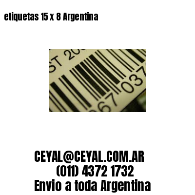 etiquetas 15 x 8 Argentina