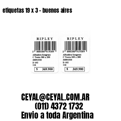 etiquetas 19 x 3 – buenos aires