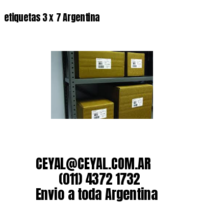 etiquetas 3 x 7 Argentina