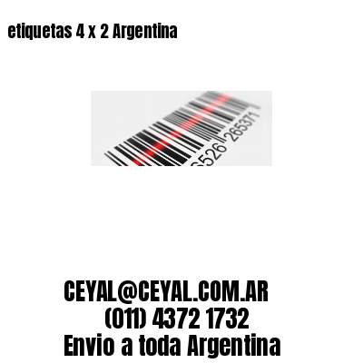 etiquetas 4 x 2 Argentina