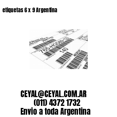 etiquetas 6 x 9 Argentina