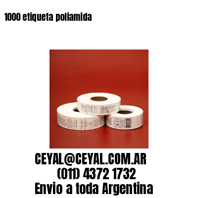 1000 etiqueta poliamida