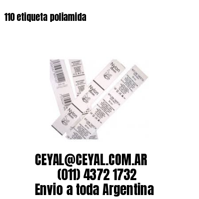 110 etiqueta poliamida
