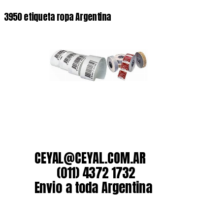 3950 etiqueta ropa Argentina