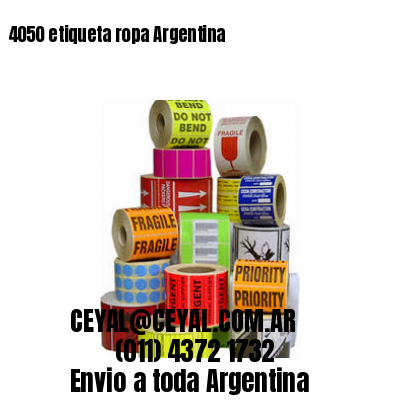 4050 etiqueta ropa Argentina