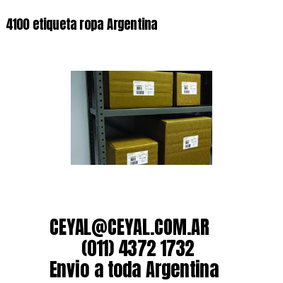 4100 etiqueta ropa Argentina