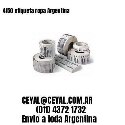 4150 etiqueta ropa Argentina