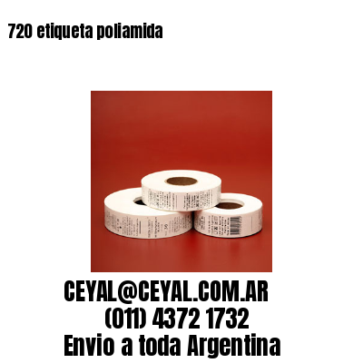 720 etiqueta poliamida
