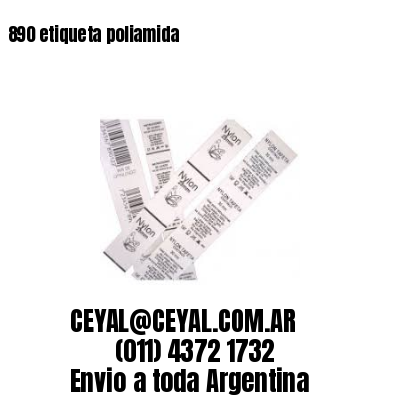 890 etiqueta poliamida