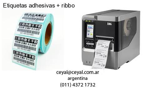 Etiquetas adhesivas   ribbo