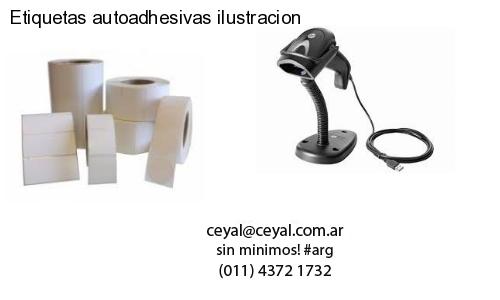 Etiquetas autoadhesivas ilustracion