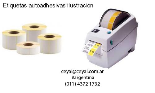 Etiquetas autoadhesivas ilustracion
