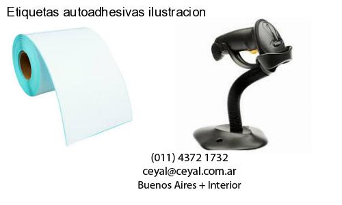 Etiquetas autoadhesivas ilustracion