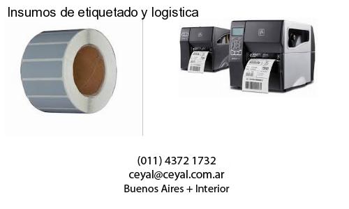 Insumos de etiquetado y logistica