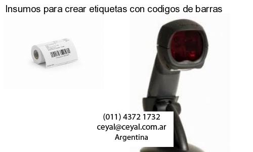 Insumos para crear etiquetas con codigos de barras