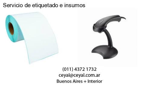 Servicio de etiquetado e insumos