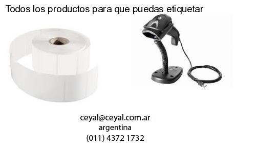 Todos los productos para que puedas etiquetar