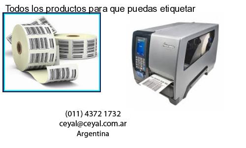 Todos los productos para que puedas etiquetar