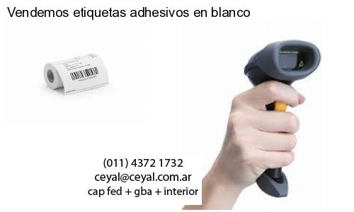 Vendemos etiquetas adhesivos en blanco