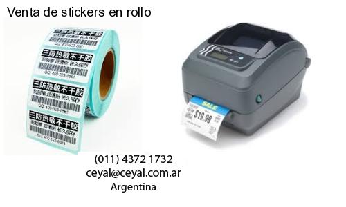 Venta de stickers en rollo
