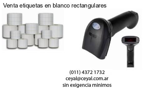 Venta etiquetas en blanco rectangulares