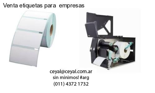 Venta etiquetas para  empresas